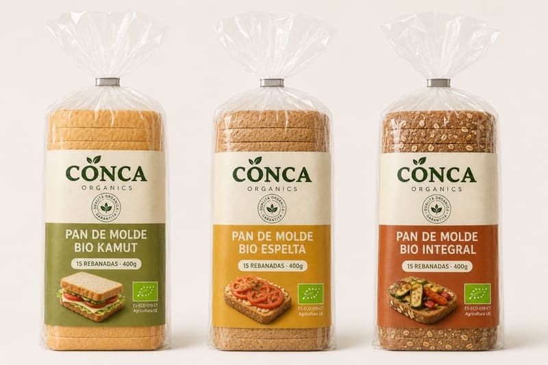 Conca pan de molde y piadinas BIO
